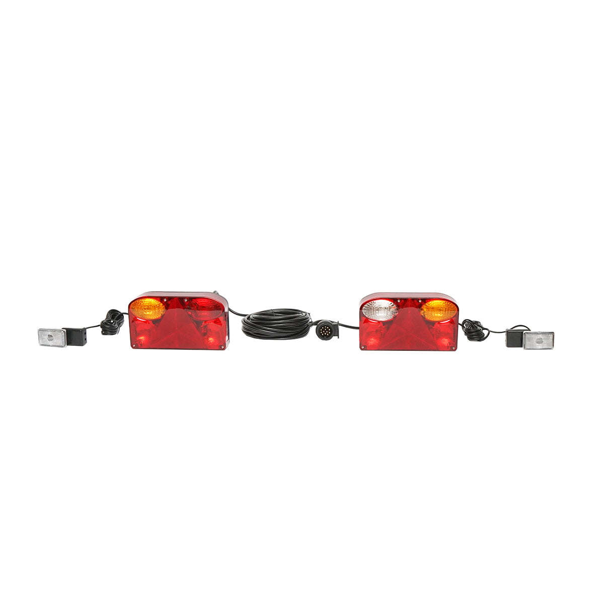 Universal trailer lamps with 7 functions, reflectors, wiring and 13P 12V socket Breckner Germany